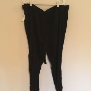 Black front tie trousers - Tall! NWT